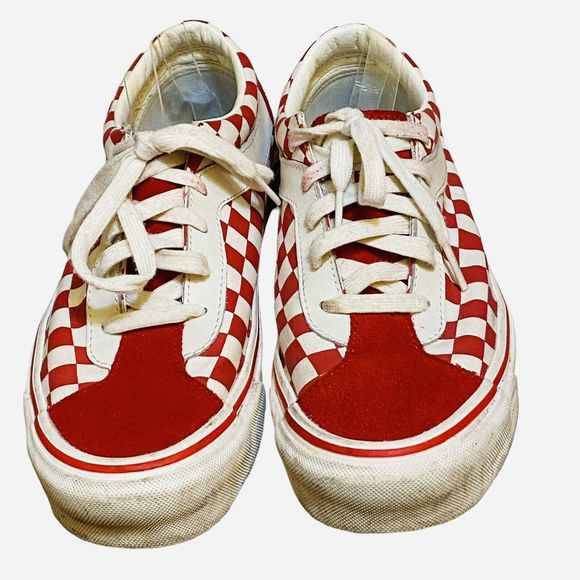VANS Other - Vans Ultra Cush Racing Red Checkerboard Skate Shoes Unisex Men’s 8/Women’s 9.5